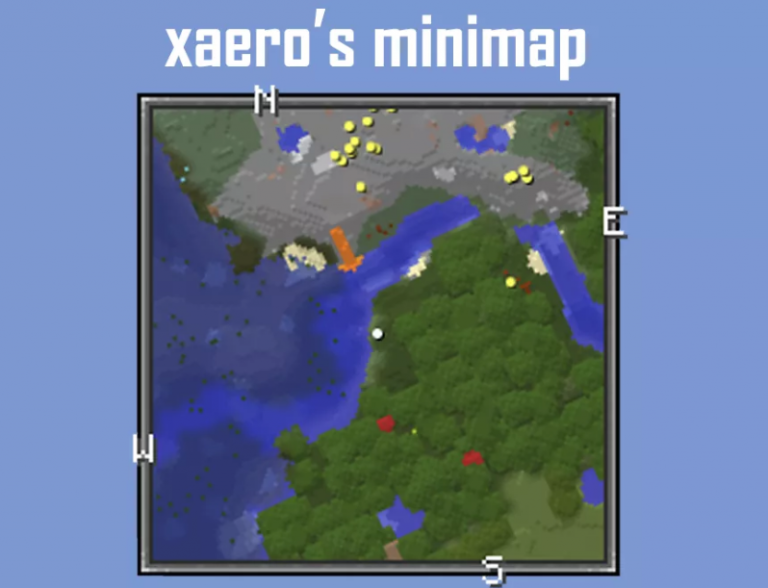 Мод «Xaero’s Minimap» (Мини-карта) для Майнкрафт 1.16.4/1.14.4/1.12.2